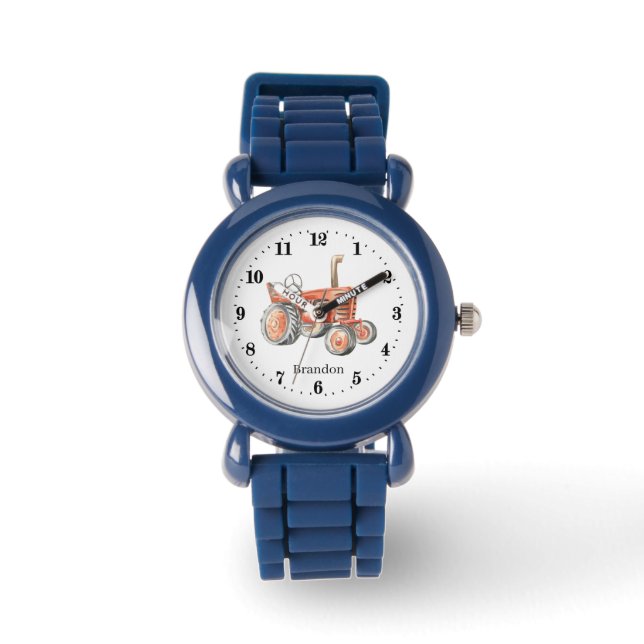 cool boys tractor lovers  watch (Front)