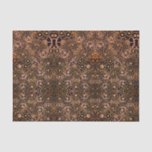 Cool Bronze Antique Gears Steampunk Tissue Paper