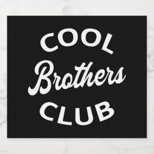 Cool Brothers Club I Sparkling Wine Label