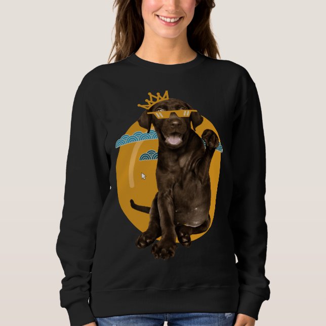 Cool Browne Labrador Retriever Sweatshirt (Front)
