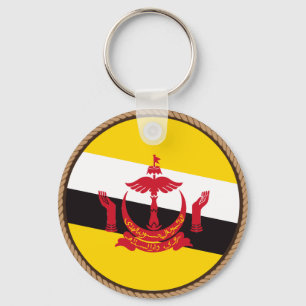 Cool Brunei Flag Seal Keychain