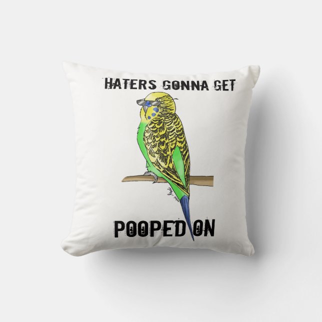 Cool Budgie Coussin (Recto)