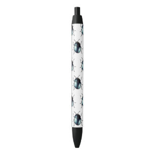 cool bug beetle pattern black ink pen