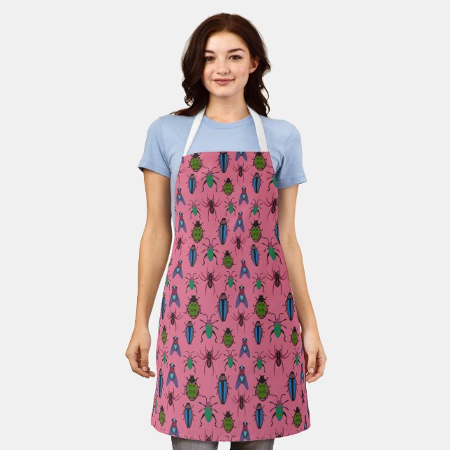 Cool Bugs Pattern Apron (Worn)