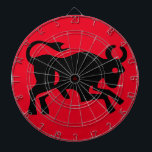 Cool Bull visual Black Bullish market investor Fun Dartboard<br><div class="desc">A fun dart board designed with a cool visual black bull,  a great gift for a "bullish" investor friend or for yourself!

Also,  by using the CUSTOMIZE IT option,  you can access the design to make changes such as adding text!! 
Enjoy Life & Thanks For Stopping by!!</div>