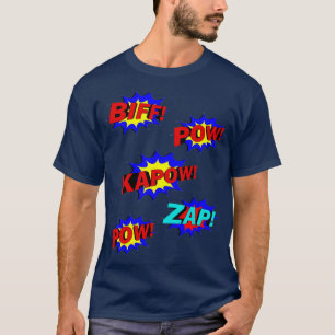 Cool Bunch of Colourful Comic Book Cartoon Splats T-Shirt