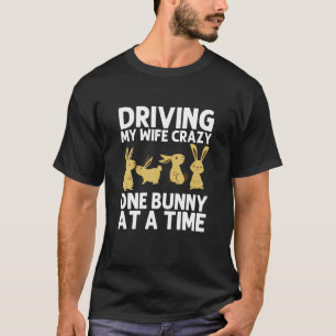 Cool Bunny Art For Men Dad Rabbit Jersey Wooly Pet T-Shirt