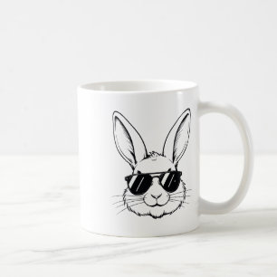 Cool Bunny Face Happy Easter Shirts For Boys Men K Coffee Mug