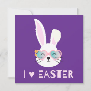 Cool Bunny Love Easter Card