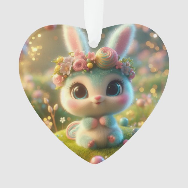 Cool Bunny  Ornament (Front)