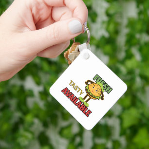 Cool burger keychain