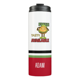 Cool burger thermal tumbler