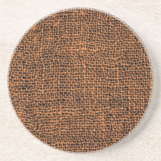 Cool Burlap Texture Coaster