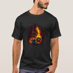 Cool burning Tricycle Bike with Flames for Newborn T-Shirt