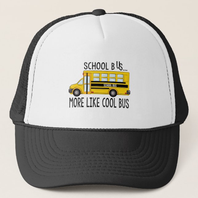 Cool Bus Trucker Hat (Front)
