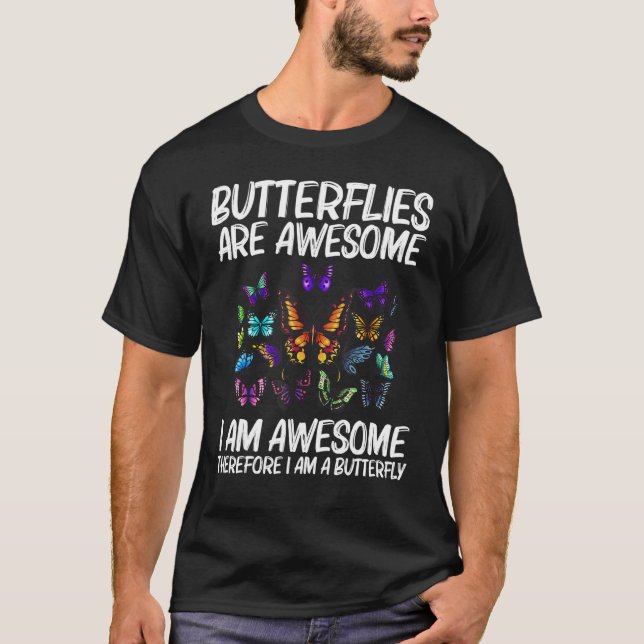 Cool Butterfly For Men Women Monarch Butterflies E T-Shirt (Front)
