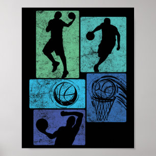 Cool Bysketbyll Design Bysketbyll Player Sports Poster