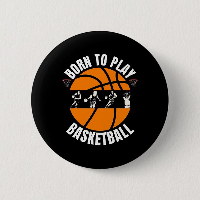 Cool Bysketbyll Design Bysketbyll Players Fans Bys 2 Inch Round Button (Front)