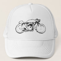 Cool Cafe Racer Motorcycle Drawing
