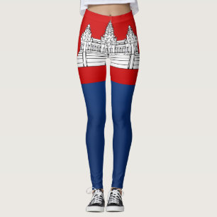 Cool Cambodia Flag Fashion Leggings