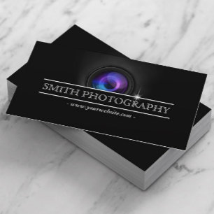 Cool Camera Lens Photography Business Card