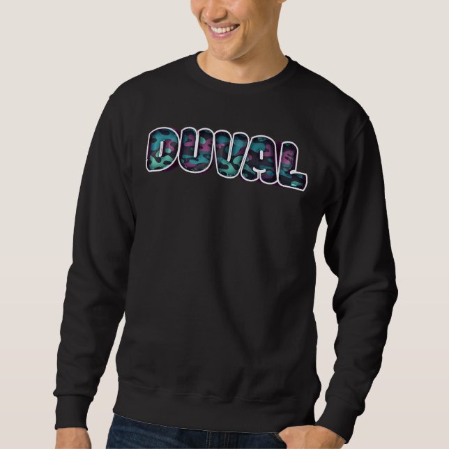 Cool Camo Duval Florida Sweatshirt (Front)