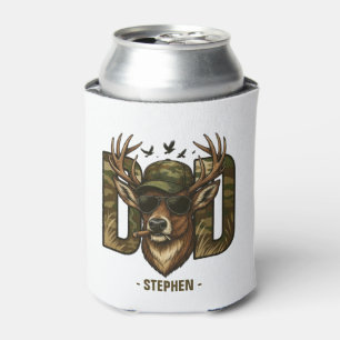 Cool Camouflage Dad – Deer with Sunglasses Can Cooler