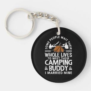 Cool Camping Buddies Gift For Men Women Funny Husb Keychain