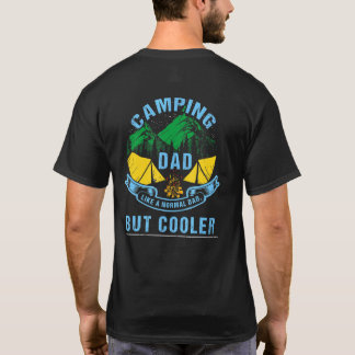 Cool Camping Dad Loves Outdoors Fishing Hunting Fa T-Shirt