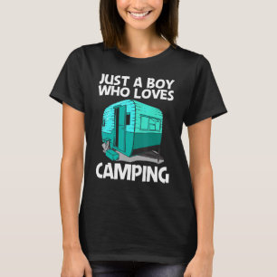 Cool Camping For Boys Men Camper Camping Outdoor T T-Shirt