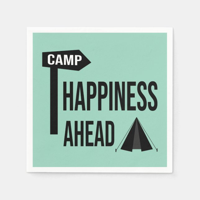 Cool Camping Napkin (Front)