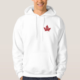 Cool Canada Hoodie Retro Maple Leaf Souvenir