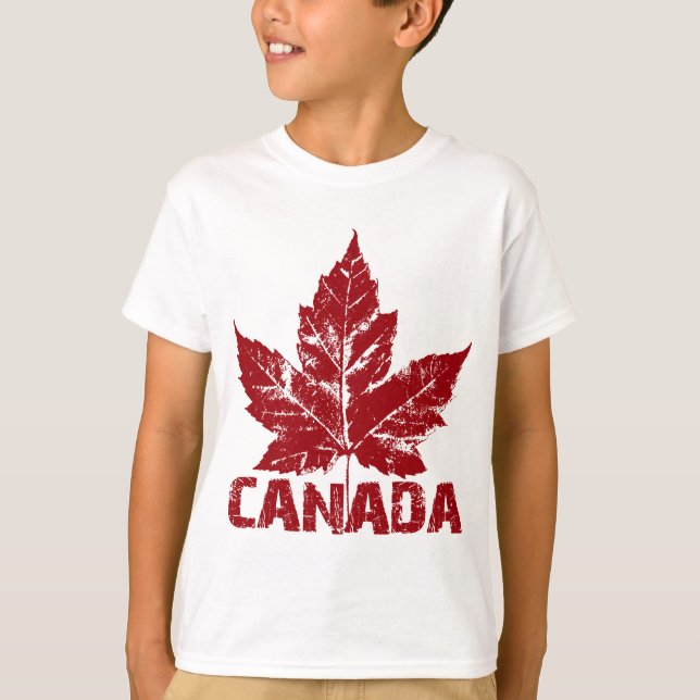Cool Canada Sweatshirt Kid's Retro Souvenir Shirts (Front)