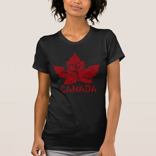 Cool Canada T-shirt Retro Maple Leaf Souvenir