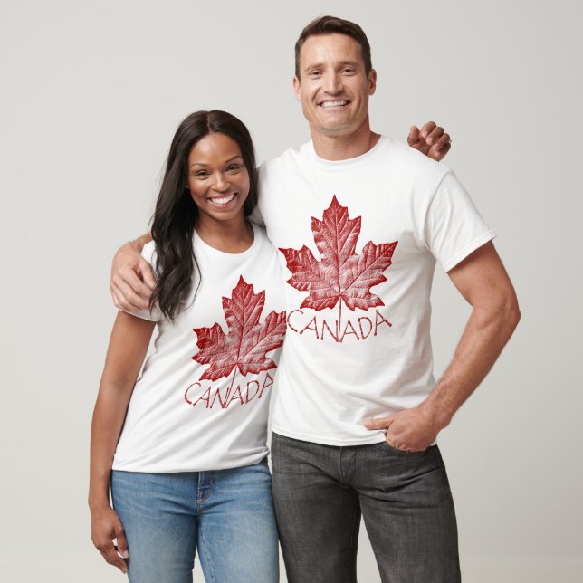 Cool Canada T-shirts Vintage Maple Leaf Souvenir (Unisex)