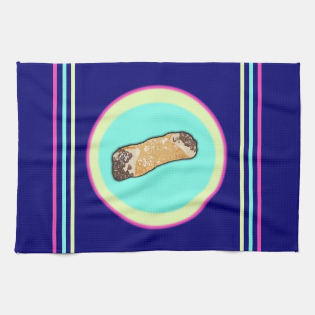 Cool Cannoli Art Kitchen Towel (Horizontal)