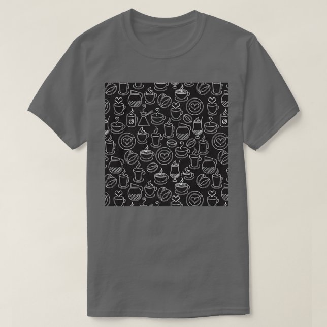 cool cappucino ice pattern design T-Shirt (Design Front)