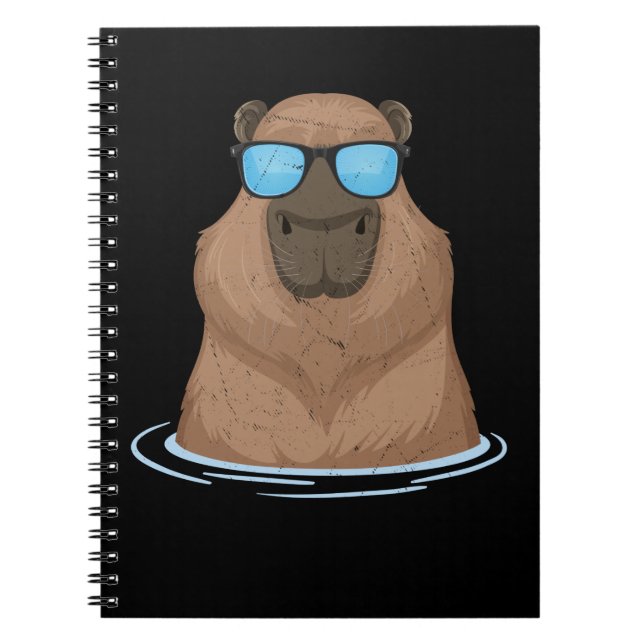Cool Capybara Sunglasses Rodent Capybaras Notebook (Front)