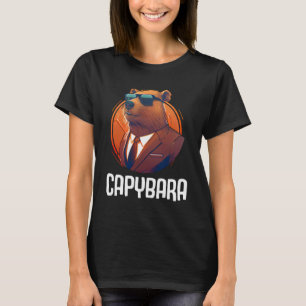 Cool Capybara Sunglasses Water Pig South America C T-Shirt