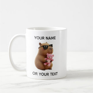 Cool Capybara Teddy Bear Personalized Mug