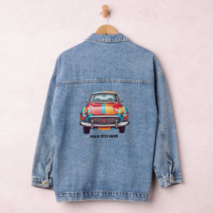 Cool Car - add your text Denim Jacket