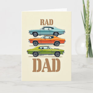 Cool Car Dads Day Tribute Card