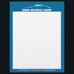 Cool Car Outline Automotive Business Letterhead<br><div class="desc">Cool Car Outline Auto Repair Business Blue Letterhead.</div>