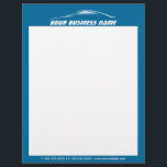 Cool Car Outline Automotive Business Letterhead<br><div class="desc">Cool Car Outline Auto Repair Business Blue Letterhead.</div>