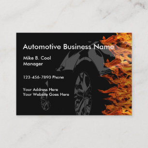 Cool Car Theme Automotive Business Cards
