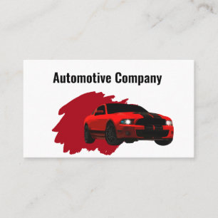 Cool Car Themed Automotive Business Card