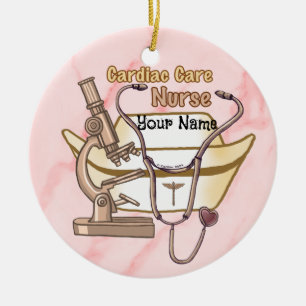 Cool Cardiac Nurse Ceramic Ornament