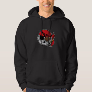 Cool Caribbean Pirates Skull Graphic Designs Hoodie