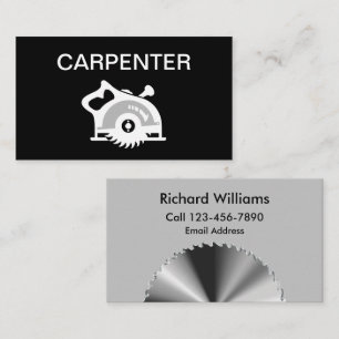Cool Carpenter Contractor Business Cards