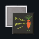 Cool Carrot Squad Black Magnet<br><div class="desc">A fun and quirky design featuring cool carrots rocking black sunglasses. Perfect for carrot lovers, veggie fans, and anyone who enjoys playful humor. This cheerful design adds a fresh and funny vibe to gifts, accessories, and everyday items. Great for people who love vegetables, healthy lifestyle jokes, or simply cute and...</div>